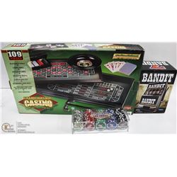 3 LAS VEGAS ITEMS- NEW TABLE TOP LAS VEGAS GAMES