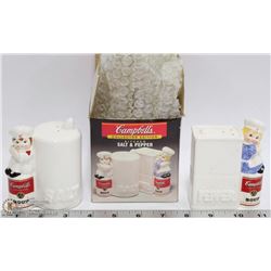 CAMPBELL SALT AND PEPPER SHAKERS
