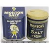 Image 1 : 2 MORTON SALT TINS CANS