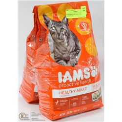 2 IAMS HEALTHY ADULT CAT FOOD 3.5LBS EACH
