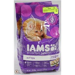 2 IAMS HEALTHY KITTEN FOOD 3.5LBS EACH
