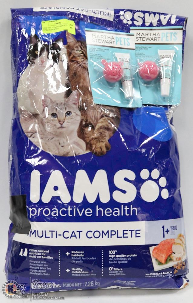 IAMS MULTI CAT COMPLETE CAT FOOD 16LBS WITH