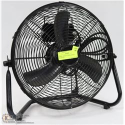 BLACK 3-SPEED FUSION CANADA FLOOR FAN