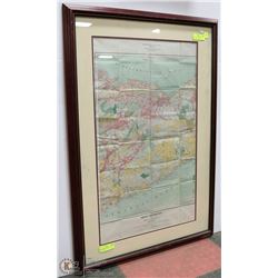 FRAMED FOREST DISTRIBUTION MAP OF NOVA SCOTIA
