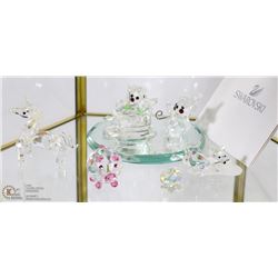 SHELF 2 OF SWAROVSKI CRYSTAL ORNAMENTS