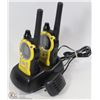 Image 1 : PAIR OF MOTOROLLA 2 WAY RADIOS WITH CHARGING BASE