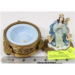 OUR LADY OF THE ROSARY HANDPAINTED LTD ED. BOX
