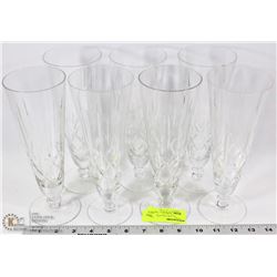 7 CRYSTAL GOBLETS