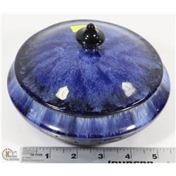 ESTATE BLUE MOUNTAIN POTTERY CANDY DISH WITH LID