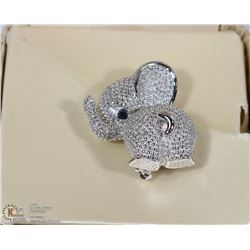 ESTATE BABY ELEPHANT BROOCH