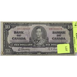 1937 CANADIAN $10 BILL