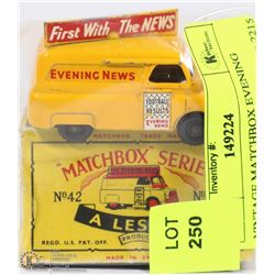 VINTAGE MATCHBOX EVENING NEWS VAN #42