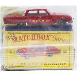 VINTAGE MATCHBOX FIRE CHIEFS CAR #59