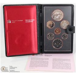 1980 CANADIAN DOUBLE STRUCK COIN SET W/ 1 SILVER &