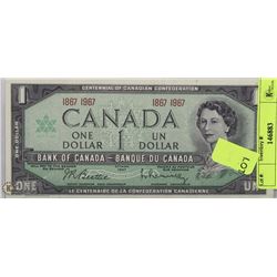 CANADIAN CENTENNIAL $1 BILL