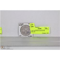1961 CANADIAN $1.00 SILVER DOLLAR