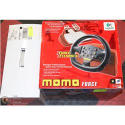LOT OF LOGITECH MOMO STEERING WHEEL WITH UPGRADE