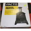 Image 1 : FACTO OUTDOOR FIREPLACE 24"X24"X36"H