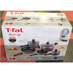 8PC SET T-FAL POTS AND PANS