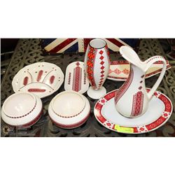 UKRAINIAN DISH, VASE, BOWL AND PITCHER COLLECTION
