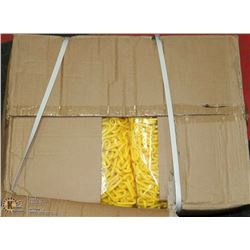 YELLOW 2"  X 100 FT PLASTIC YELLOW WARNING CHAIN