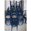 Image 1 : BLUE AND BLACK METAL COMMERCIAL SIDECHAIR X26