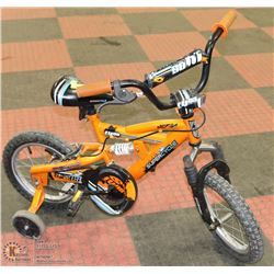 SUPER CYCLE KIDS BIKE W/ TRAINING WHEELS
