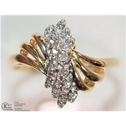 #40-14K YELLOW & WHITE GOLD DIAMOND RING
