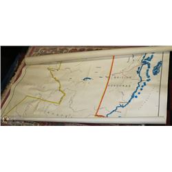 1950S LINEN MAP OF BRITISH HONDURAS