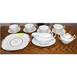 HANDPAINTED ENGLISH DISH SET BY NORTH UMBRIA