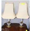 Image 1 : PAIR OF BRASS AND GRANITE TABLE LAMPS