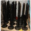 Image 1 : PALLET OF BLACK METAL POLE DIVIDERS