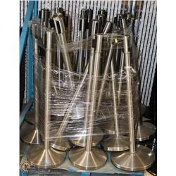 PALLET OF ALUMINUM POLE DIVIDERS