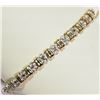 Image 1 : #47-10K YELLOW GOLD 25 DIAMOND 7.5INCH BRACELET