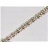 Image 2 : #47-10K YELLOW GOLD 25 DIAMOND 7.5INCH BRACELET