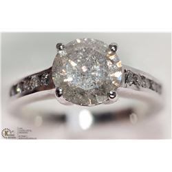 #50-14K WHITE GOLD DIAMOND RING W/ VIDEO GIFTBOX