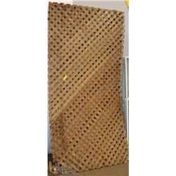 13 PIECES DIAGONAL HOLED  CEDAR LATTICE