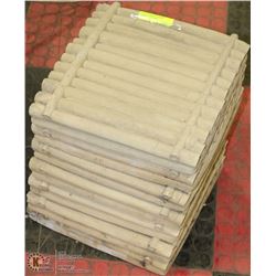 LOT OF 7 BAMBOO LOOKING CONCRETE STEPPING STONES