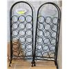 Image 1 : SET OF 2 METAL WINE RACKS