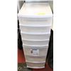 Image 1 : 7 DRAWER PLASTIC STORAGE UNIT ON WHEELS