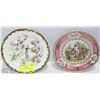 Image 1 : 2-HAND PAINTED DISPLAY PLATES