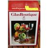 Image 1 : TWO SETS OF 2 - 6.5"H X 4.75"WIDE GLASBOUTIQUE