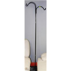 SET OF 2 BLACK WROUGHT IRON PLANT STAKES