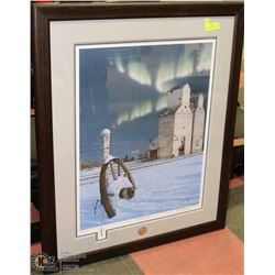 33X40 FRAMED SIGNED DUCKS UNLIMITED "DAYS GONE BY"