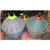 Image 1 : LOT OF 2 CARBOYS 54L WITH WICKER COVERS