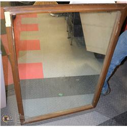 LARGE FRAMED MIRROR 28” X 40”