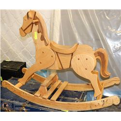WOOD ROCKING HORSE