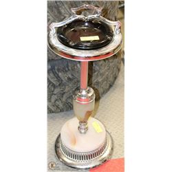 VINTAGE METAL AND NATURAL STONE ASHTRAY ON CHOICE