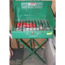 COLEMAN 2-BURNER METAL CAMP STOVE