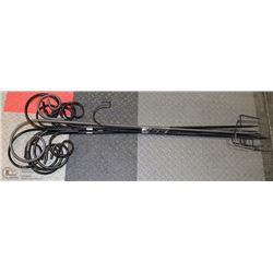 SET OF 8 IRON HANGING PLANT STAKES